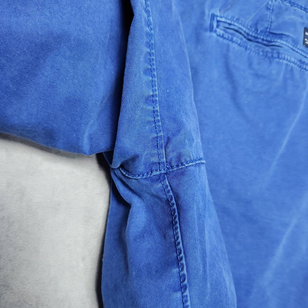 American Eagle Outfitters Mens Blue Prep Length Cotton Twill Shorts Size 34 - Picture 16 of 16